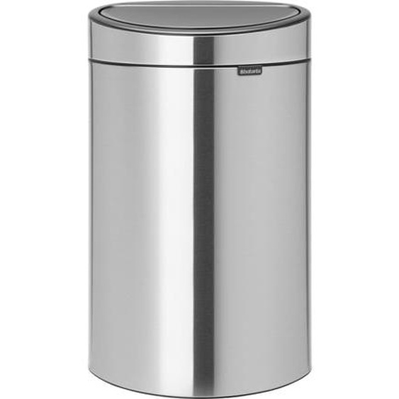 Poubelle à ouverture facile TOUCH BIN NEW inox 40L