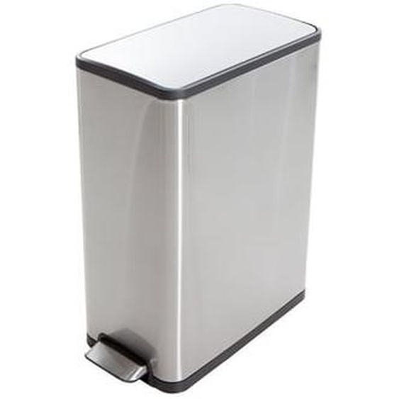 Poubelle de cuisine tri sélectif 2 bacs à pédale 40L (20+20) Hailo Profil