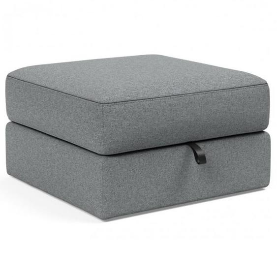 Pouf coffre  75x75cm ILB 402 tissu Corocco Shadow Grey