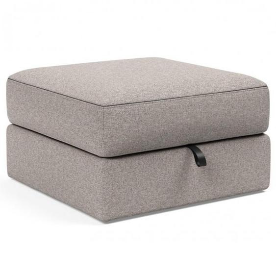 Pouf coffre  75x75cm ILB 402 tissu Corocco Warm Grey