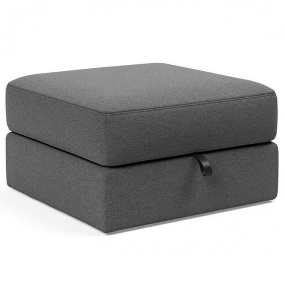 Pouf coffre  75x75cm ILB 402 tissu Mahoga Seal Grey