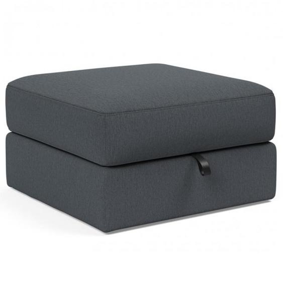 Pouf coffre  75x75cm ILB 402 tissu Mozart Grey Bronze