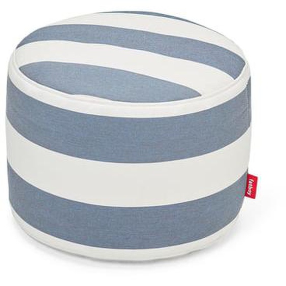 Pouf Point Outdoor - Stripe Ocean Blue