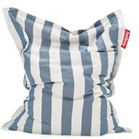 Pouf poire dextérieur Original  - Stripe ocean blue