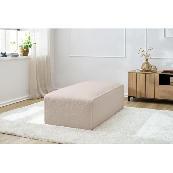 Bobochic - Pouf pour canapé modulable MEGEVE tissu bouclette