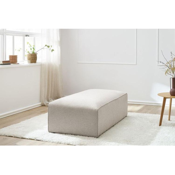 Bobochic - Pouf pour canapé modulable MEGEVE tissu chiné