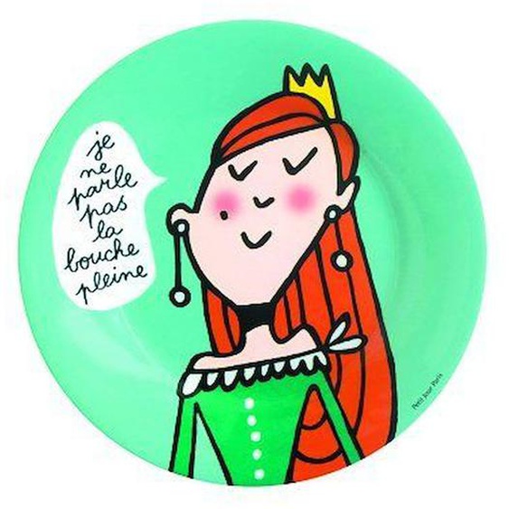 Princesses - Assiette Princesses Vert