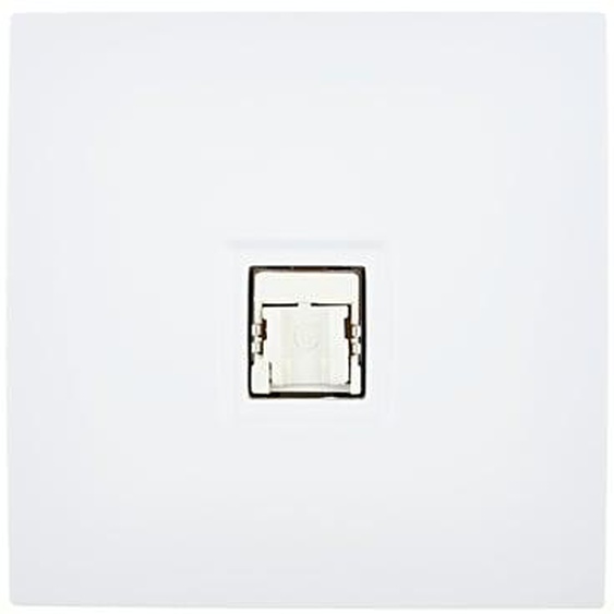 Prise simple RJ45 catégorie 6 Karo blanc satin