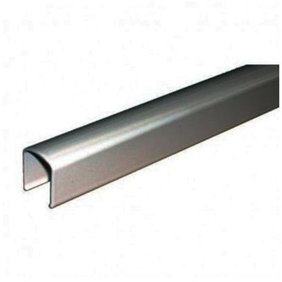 Profil recouvrement ferme-imposte extra-plat Ventus F200 longueur 3050mm finition argent  - 9-33444-33-0-1