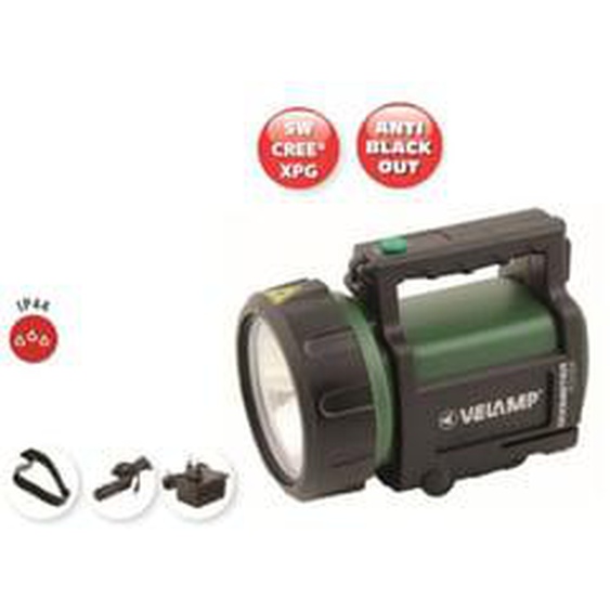 Projecteur rechargeable LED 5 W Velamp 350 lm IP44  - IR666