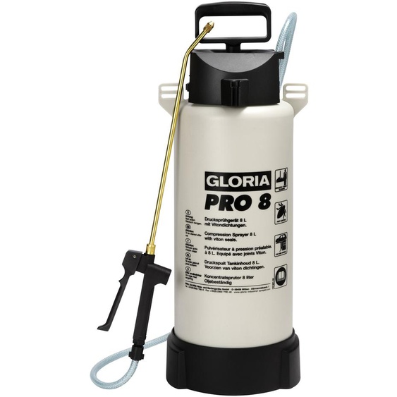 Pulvérisateur à pression spécial Pro 8 cuve plastique 8l - GLORIA - 163107