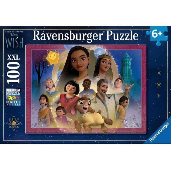 Puzzle 100 Pièces Xxl Le Royaume Des Souhaits, Disney Wish, A Partir De 6 Ans, 12001048, Ravensburger Bleu