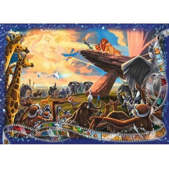 Puzzle 1000 Pièces - Ravensburger - Le Roi Lion - Dessins Animés Et Bd - Jaune - Mixte Jaune