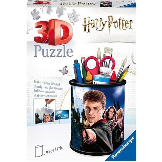 Puzzle 3d Pot À Crayons Harry Potter - Ravensburger - Sans Colle - 54 Pièces - Dès 6 Ans Blanc