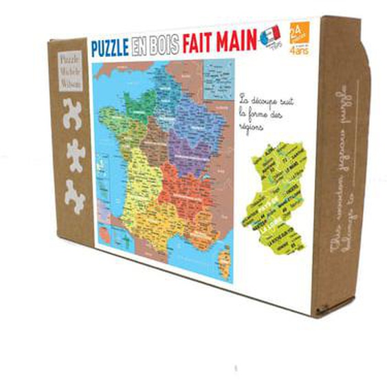 Puzzle en bois - CARTE DE FRANCE REGIONS