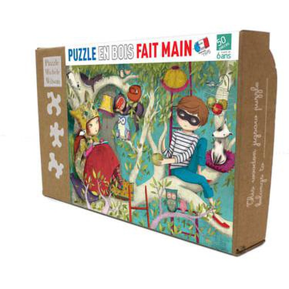 Puzzle en bois - LA LECTURE