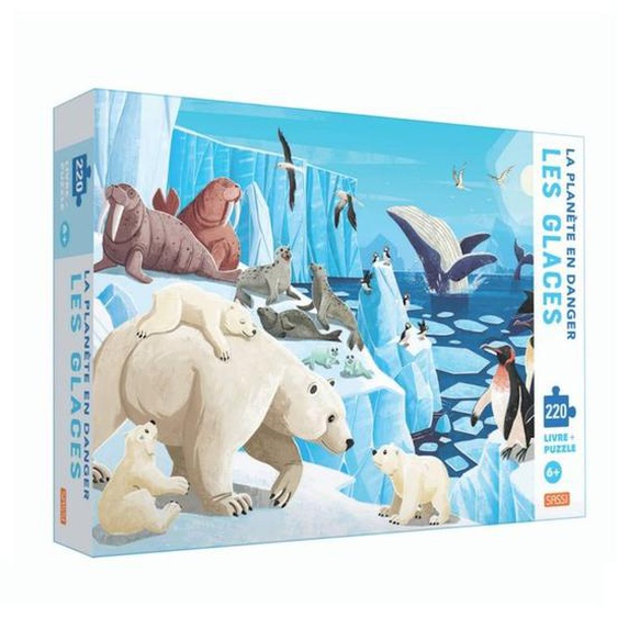 Puzzle - Les Glaces - Avec 220 Pièces Blanc