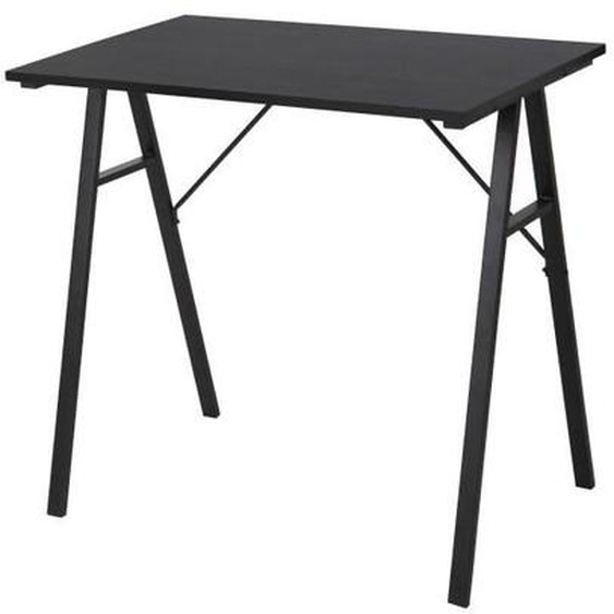 Rebecca Mobili Bureau dordinateur Table de jeu en Bois et Acier noir pour Bureau Maison