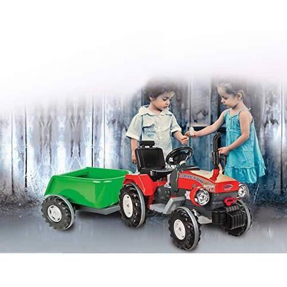 Remorque Ride-on Vert Pour Traktor Power Drag - Jamara - Convient Aux Enfants - Mixte - A Partir De 18 Mois Vert