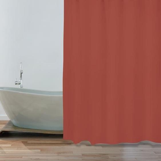 Rideau de douche - MSV - Polyester - Anti-moisissure - Rouge - 180x200cm