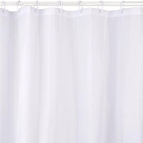 Rideau de douche polyester Trendy blanc 180 x 200 cm