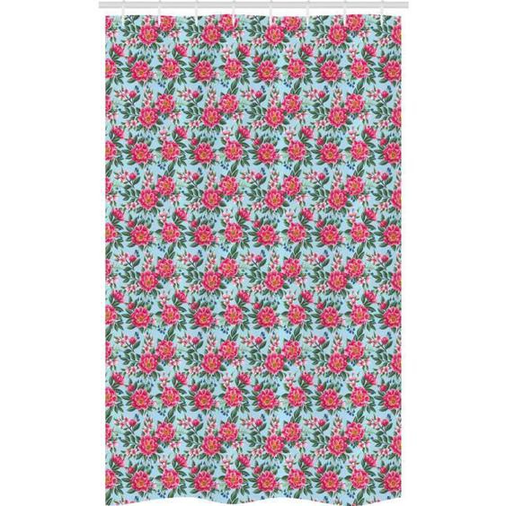 Rideau de Douche Stalle - Abakuhaus - Pivoine - Polyester - Rose vert pâle - 120 cm x 180 cm