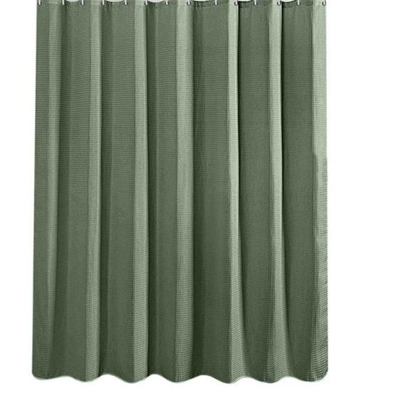 Rideau de Douche Vert Sauge, Rideau de Douche en Tissu, 12 œIllets en Plastique, 72 X 72 Pouces