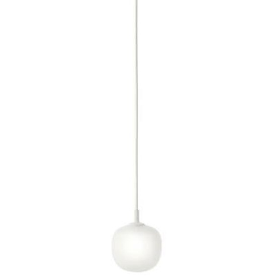 RIME-Suspension Verre Ø12cm Blanc Muuto - designé par TAF Studio Ø 12cm / H 15cm / Câble L 400cm / Rosace Ø 9cm H 5,6cm