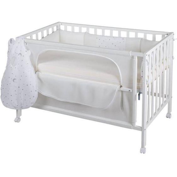 Roba Lit Cododo Complet safe Asleep® 60x120 Cm Au Design sternenzauber - Blanc Laqué Blanc