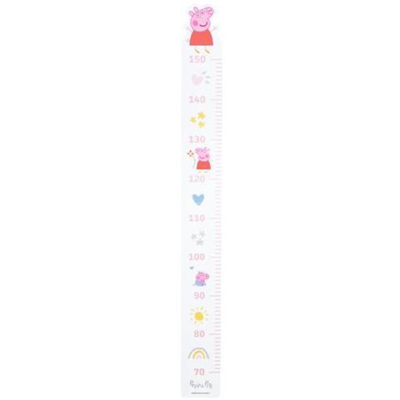 ROBA Peppa Pig Toise en Bois - Échelle de 70 cm à 150 cm pour Enfants - Décoration de la Chambre Bébé - Motif Truie - Rose / Blanc