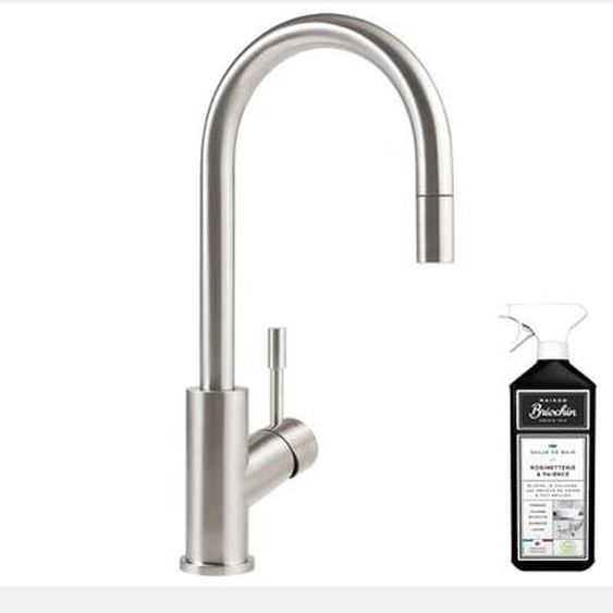 Robinet cuisine  Umbrella flex acier massif + nettoyant