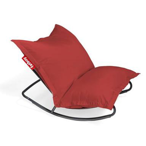 Rock N Roll + Original Outdoor Pouf - rouge - noir