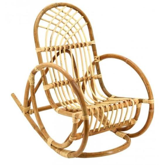 Rocking chair enfant - Rotin Naturel - Dimensions 40x60x62cm - H siège 30cm