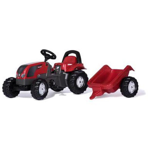 Rolly Toys Tracteur a Pedales + Remorque rollyKid Valtra