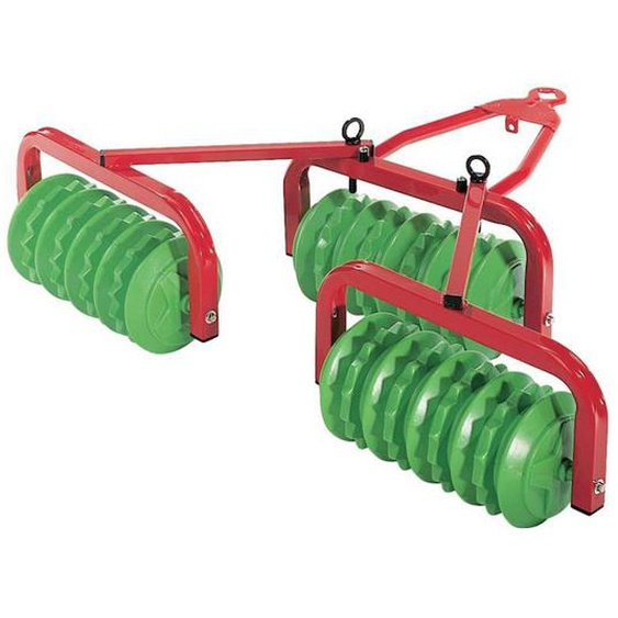 Rouleau Cambridge Walze - Rolly Toys - Accessoire Pour Véhicule - Rouge Et Vert Vert