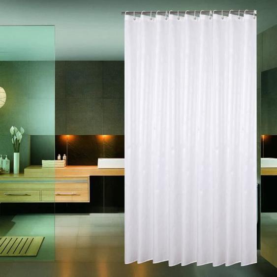 Salle de Bain Imperméable Rideau de Douche Tissu Anti moisissure -180X220CM