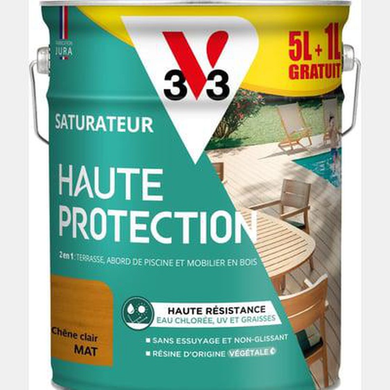 Saturateur Haute Protection Biosourcé naturel Mat - 5L + 20%