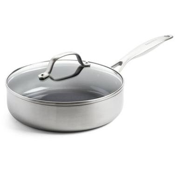 Sauteuse Geneva en Céramique 24 cm + Couvercle en verre