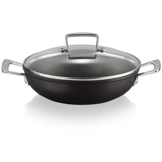 Sauteuse provençale avec couvercle Les Forgées aluminium forgé Ø30 cm