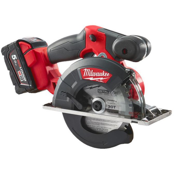 Scie circulaire métal M18 FUEL FMCS-502X + 2 batteries 5Ah + chargeur rapide + coffret HD BOX - MILWAUKEE TOOL - 4933459193