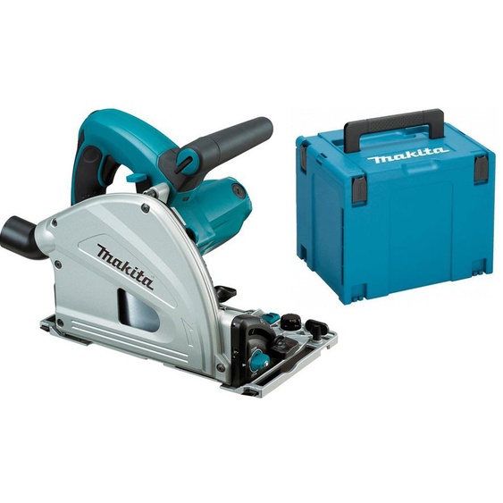 Scie plongeante 1300W + coffret MAKPAC 4 - MAKITA - SP6000J