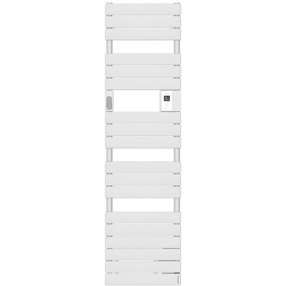 Sèche-serviettes électrique connecté sans soufflerie 500W ADÉLIS étroit digital blanc carat - ATLANTIC - 861919