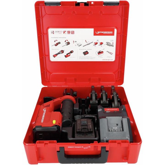 Sertisseuse 18V ROMAX COMPACT III Set TH16-20-26 + 1 batterie 2Ah + chargeur EU - ROTHENBERGER - 1000004280