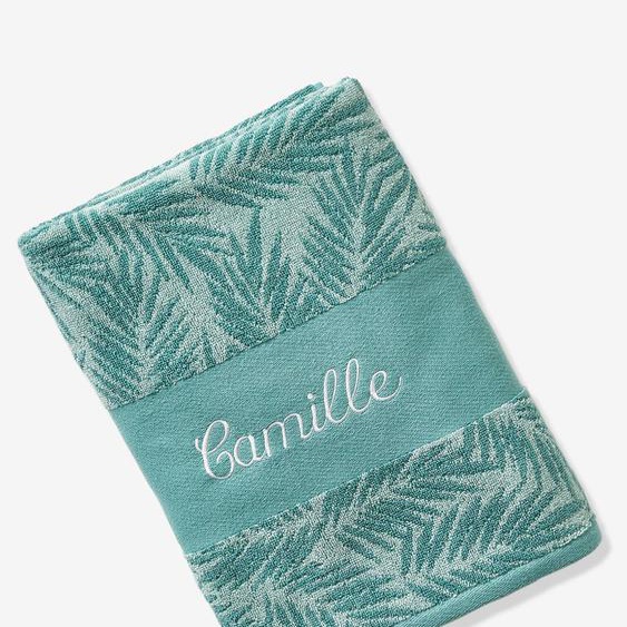 Serviette de bain personnalisable vert