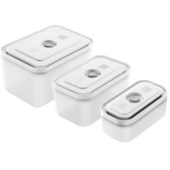 Set de 3 boîtes sous vide plastique rectangulaire