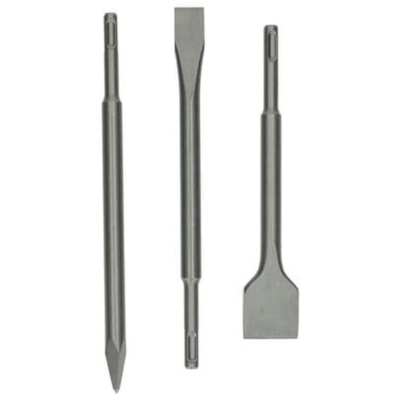 Set de 3 burins SDS+ (pic + plat + bêche)  - 155990