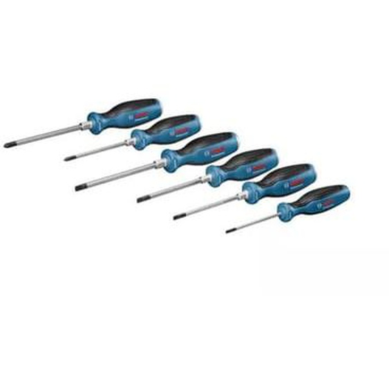 Set de 6 tournevis plat/PH Professional  - 1600A016BF