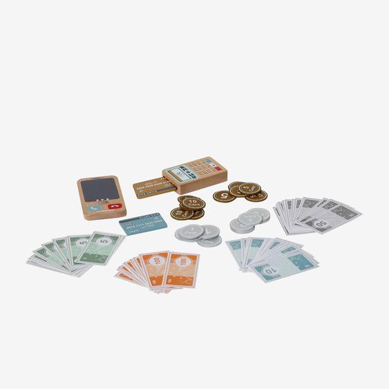 Set de monnaie en bois FSC® multicolore