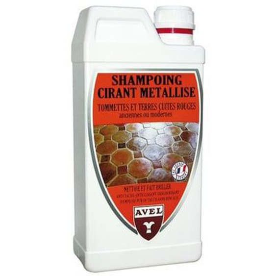 Shampoing cirant métallisé tomette terre cuite rouge 1 l