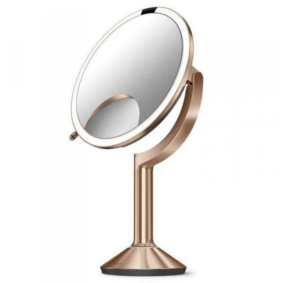 SIMPLEHUMAN Miroir à capteur Trio 20 cm or rose - ST3034